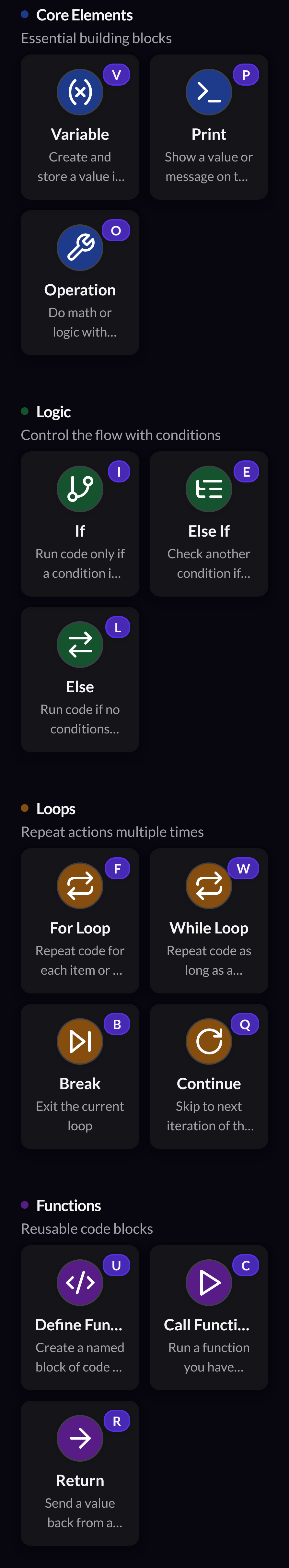 Keyboard Support